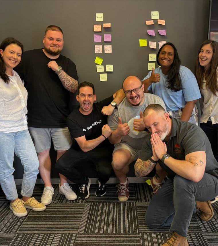 A client leadership team at the end of a ScaleUp session